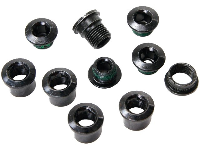 Amsler CHAINRING BOLT KIT RED QUARQ HB 5STL BLK