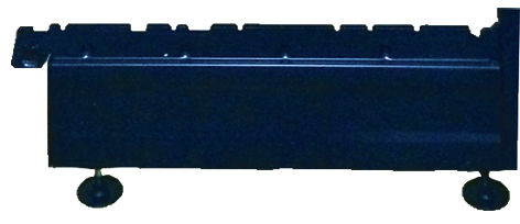 Amsler Fussträger zu Display, blau, 47x16cm