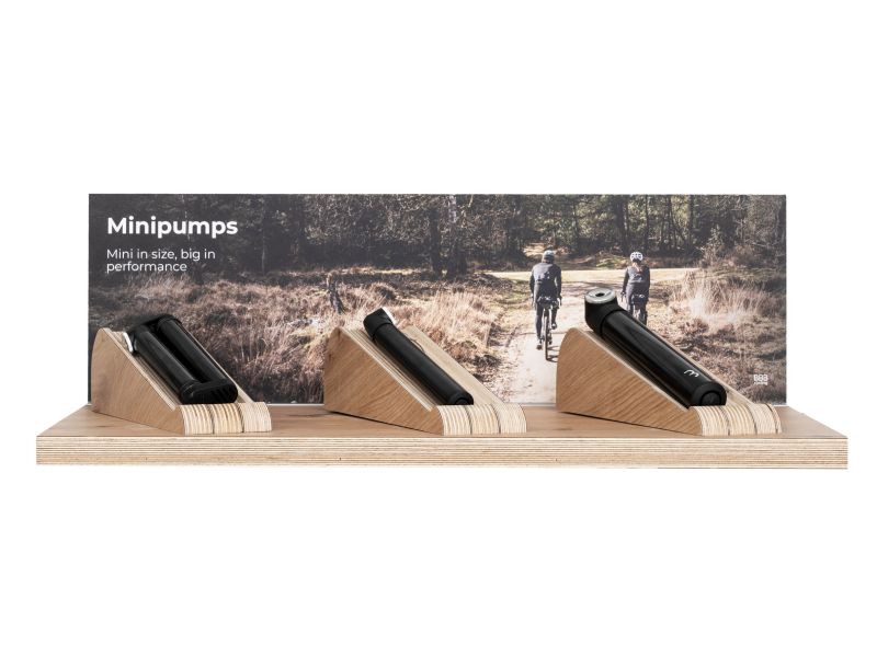 Amsler Kategoriepräsenter Holz Minipumps