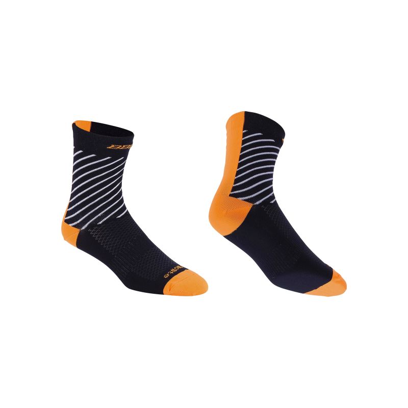Amsler Socken Thermofeet schwarz-orange 35-38