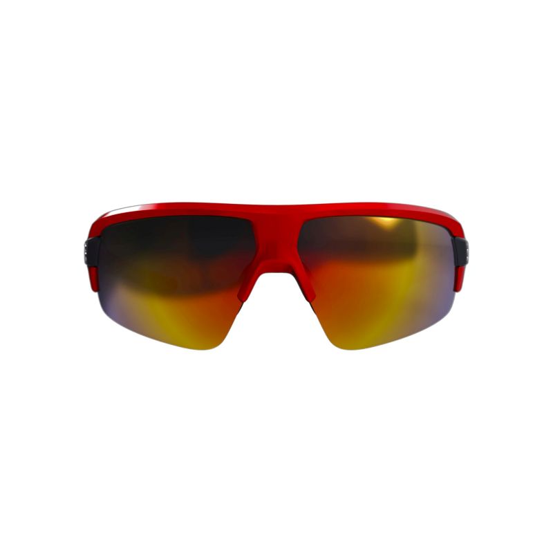 Amsler - Brille Impulse MLC, glanz rot mit Zusatzgläser transparent und gelb