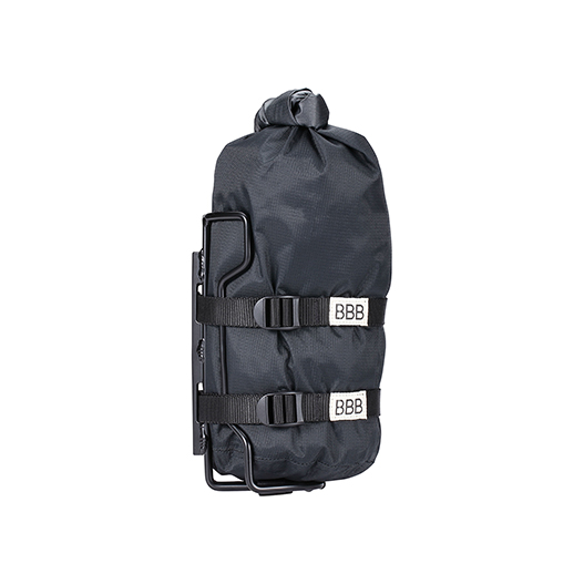 Amsler - Gepäcktasche 4L 14x14x30cm mit Aluhalter schwarz, wasserdicht