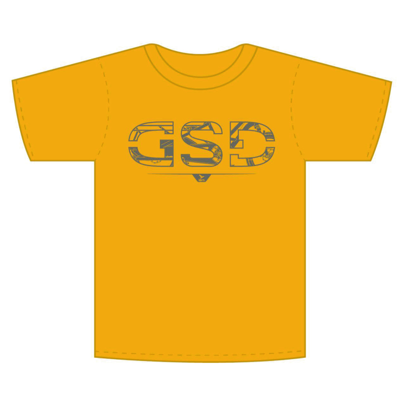 Amsler T-Shirt GSD Tee - Gold/Grey,Grösse XL