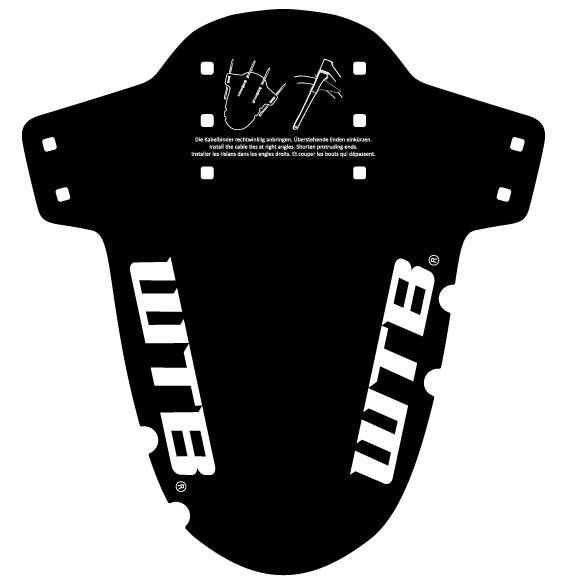 Amsler - WTB Logo MTB Mud Guard  fork mount, black